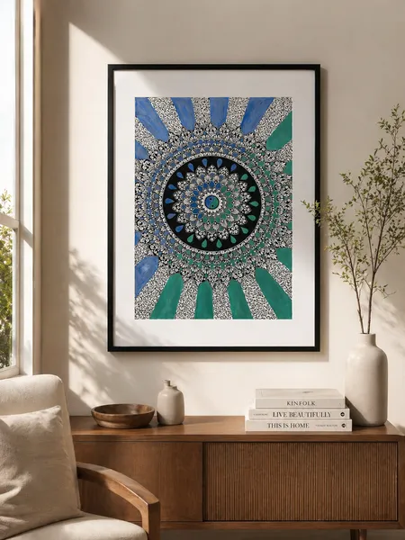 Ocean Bloom Mandala