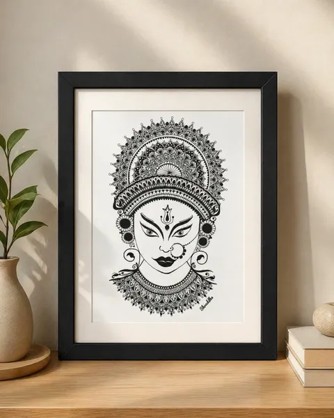 Divine Shakti – Mandala Portrait