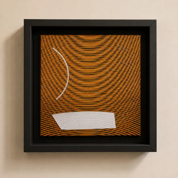 Golden Geometry: Woven Abstraction