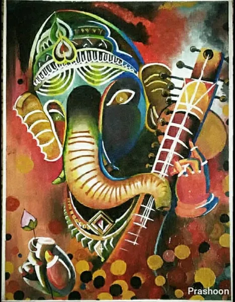 Lord Ganesha's Musical Blessing
