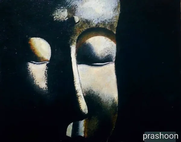 Contemplative Shadows: Abstract Portrait Study