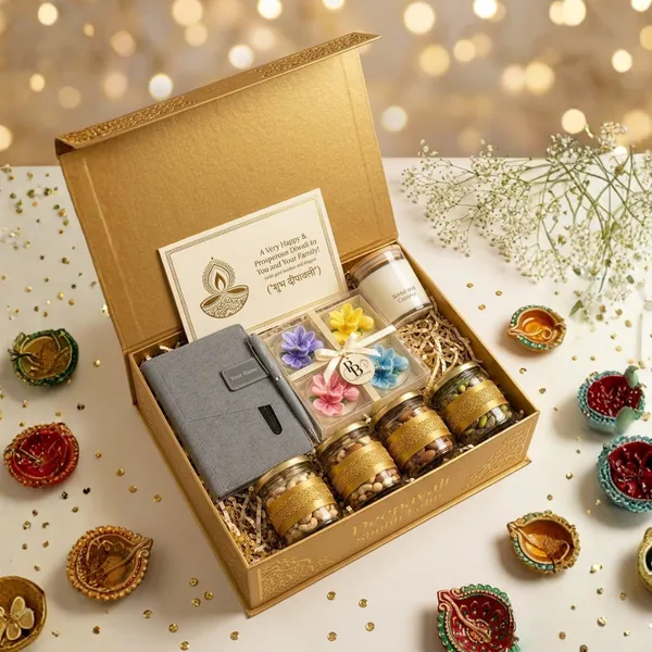 Golden Diwali Wishes Luxury Gift Hamper