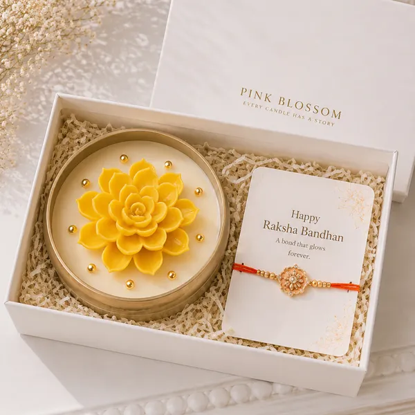Golden Bloom Raksha Bandhan Harmony Gift Set