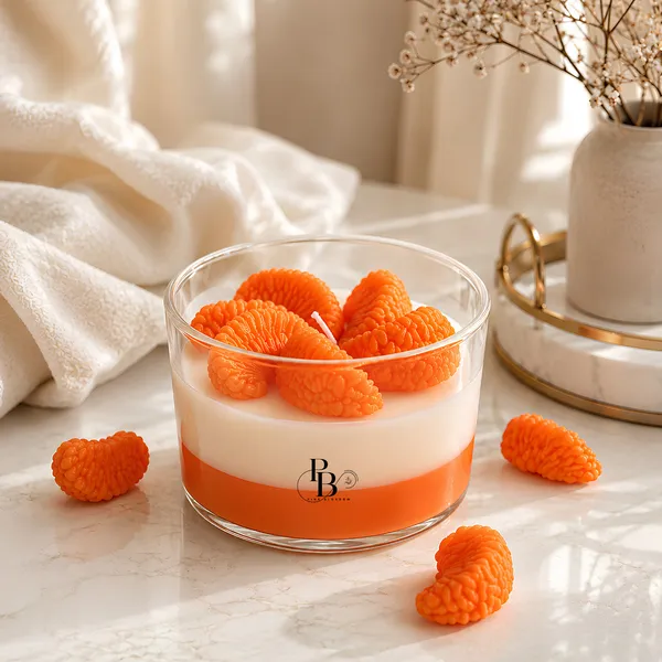 Citrus Sunrise Layered Wax Candle