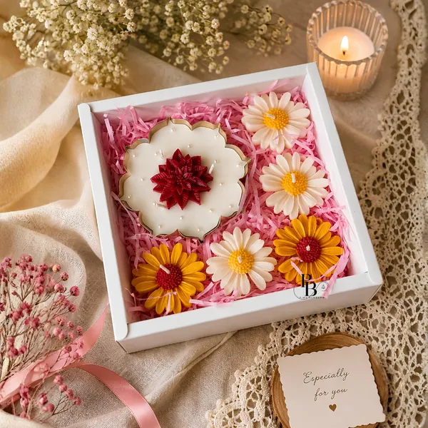 Floral Elegance Gift Hamper with Decorative Cookie