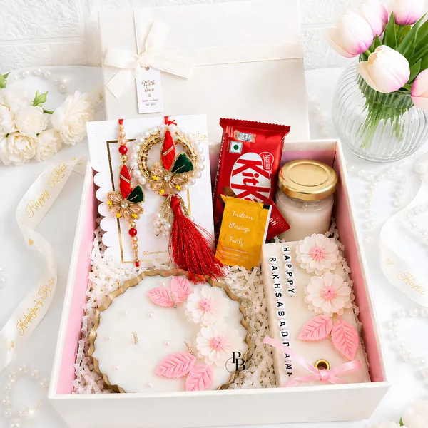 Festive Blessings Gift Hamper with Jewelry & Treats