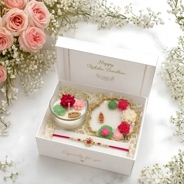 Floral Raksha Bandhan Celebration Gift Hamper