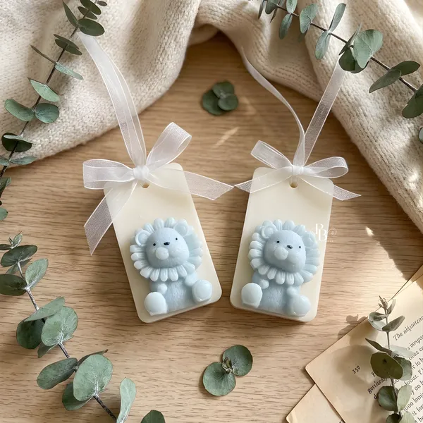 Ethereal Lion Companion Wax Ornaments