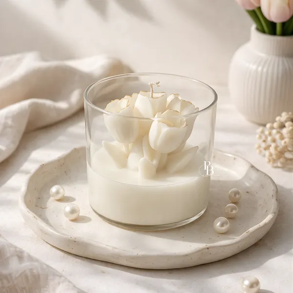 Luminous Tulip Garden Soy Candle