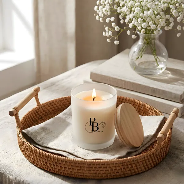 Luminous Serenity: Handcrafted Scented Candle