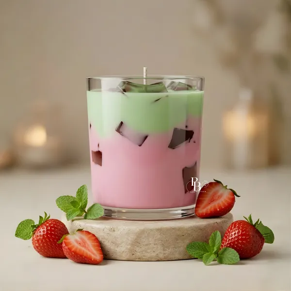 Strawberry Mint Layered Luminescence Candle
