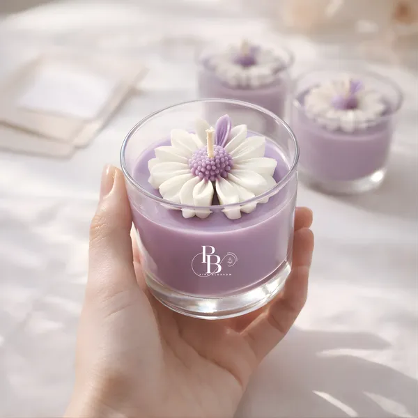 Blooming Serenity: Floral Scented Wax Candles