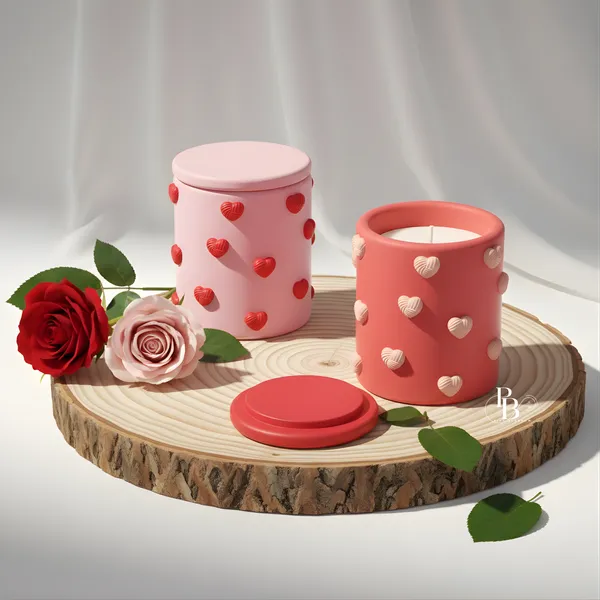 Heartfelt Whispers: Rose Garden Candle Set