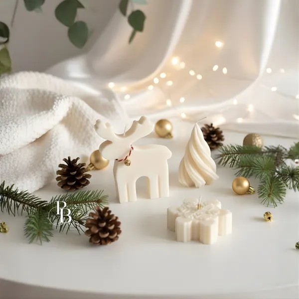 Minimalist Winter Solstice Candle Collection