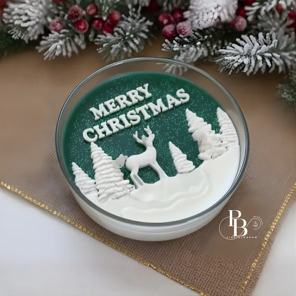 Winter Woodland Reindeer Scented Candle