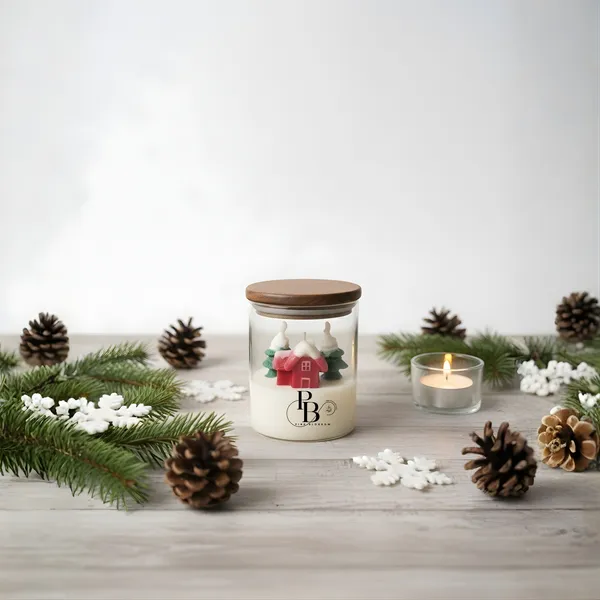 Snowy Cottage Christmas Candle Collection