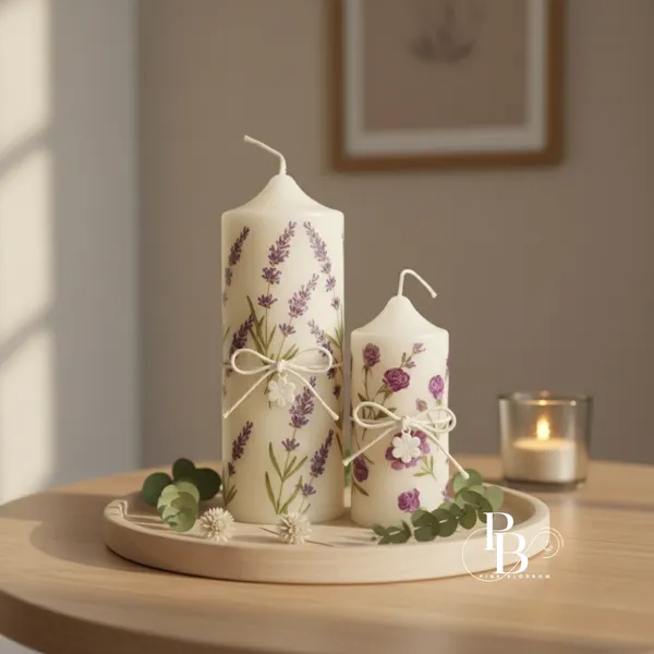 Lavender Dreams Decorative Candle Duo