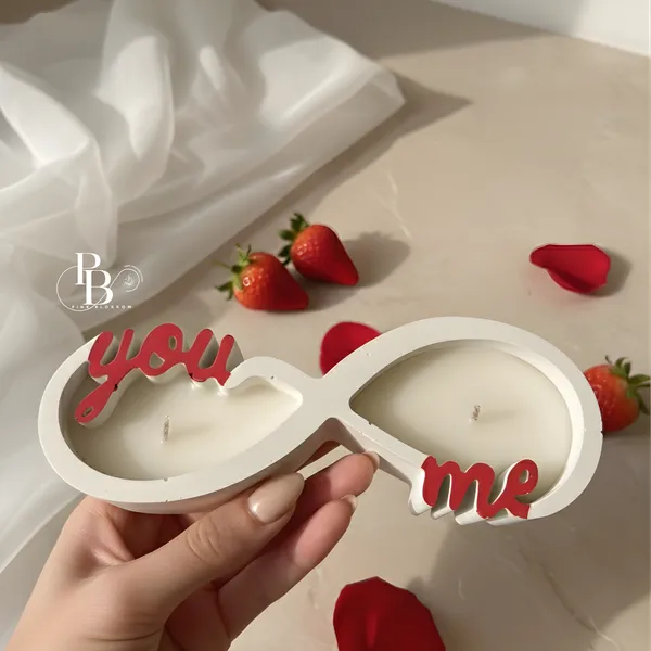You & Me Infinity Candle Set – Love's Eternal Flame