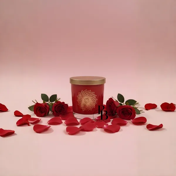 Crimson Blossom Sunflower Scented Candle