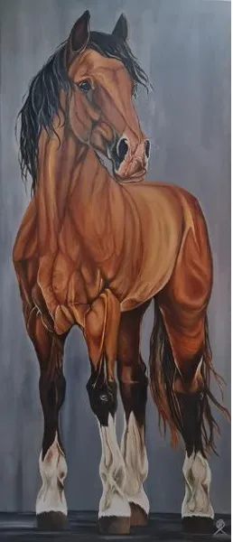 Chestnut Stallion: Noble Steed Portrait
