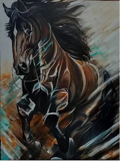 Majestic Stride: Equine Power in Motion