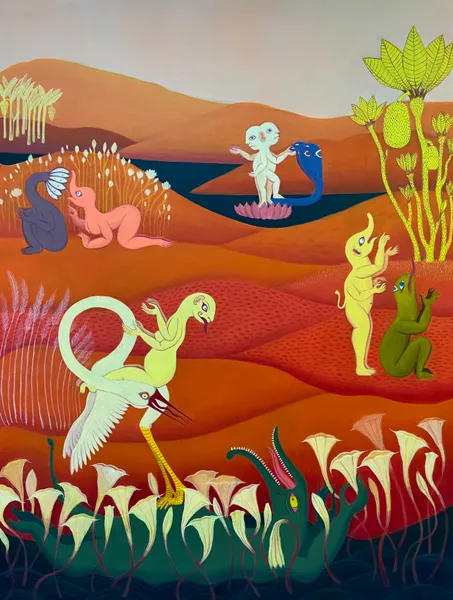 Happening: Surreal Landscape with Mythical Creatures
