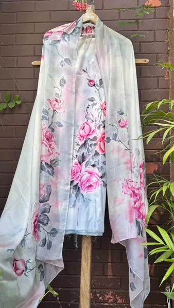 Blooming Garden Whisper Linen Wrap