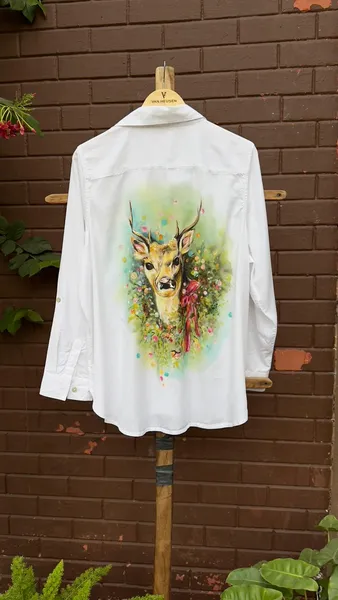 Deer Spirit in Floral Bloom