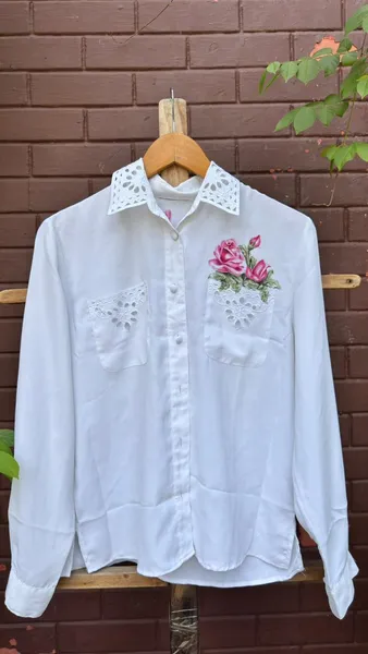 Rose Garden Whisper White Shirt