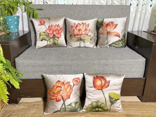 Botanical Lotus Dreams Cushion Cover Set