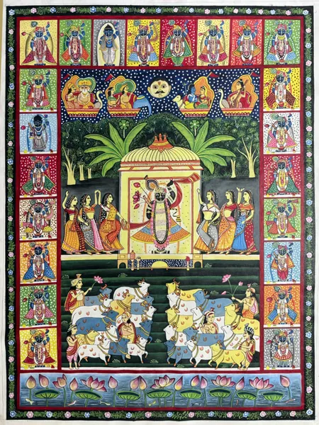 Divine Radiance: Krishna's Cosmic Lila