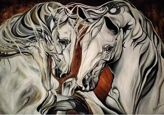 Ethereal Stallions: Dance of Majestic Spirits