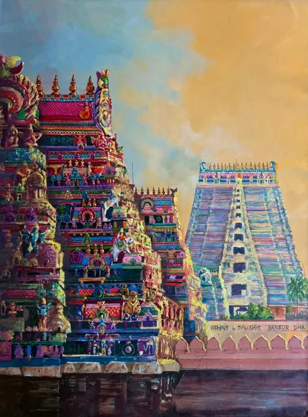 Temple of Divinity: Colorful Sacred Architecture