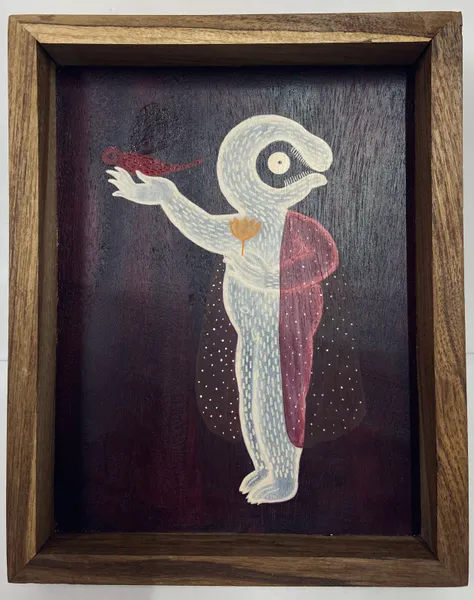 Celestial Guardian with Crimson Wings