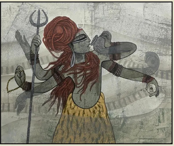 Shiva's Divine Dance: Cosmic Meditation