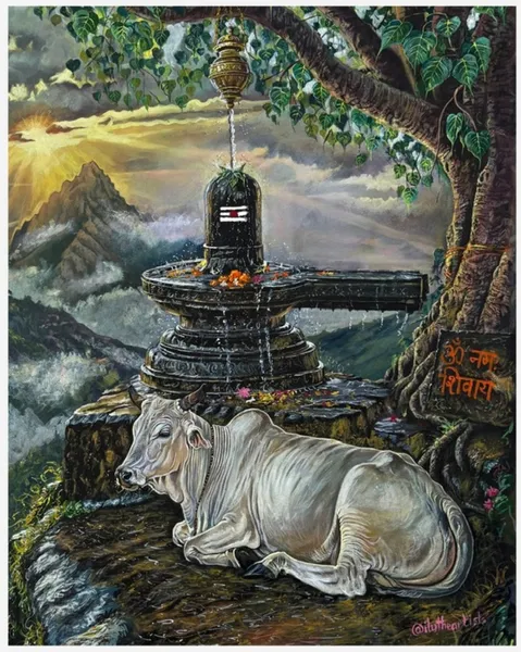 Sacred Shiva Linga: Nandi's Devotion