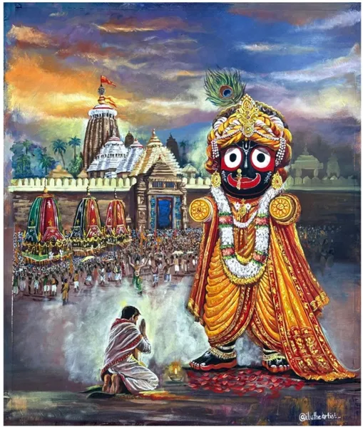 Divine Vision: Lord Jagannath's Sacred Blessing
