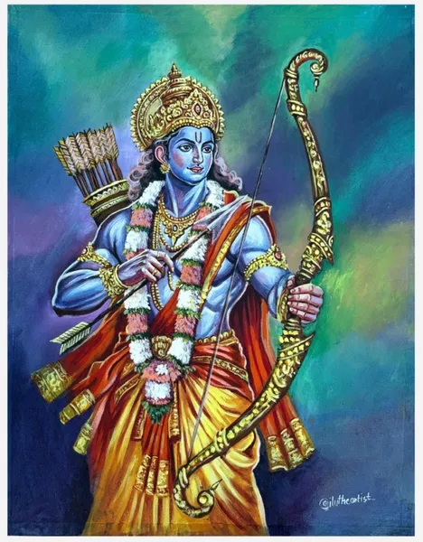Divine Archer: Lord Rama's Celestial Journey