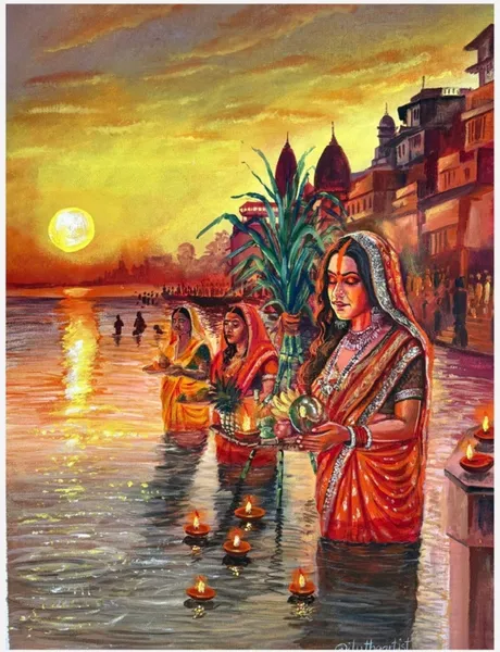 Twilight Prayers by the Sacred Ghat