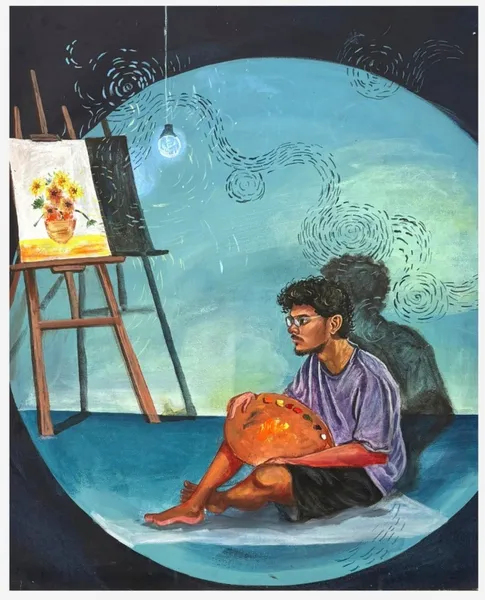 Artist's Dream in Blue Sphere