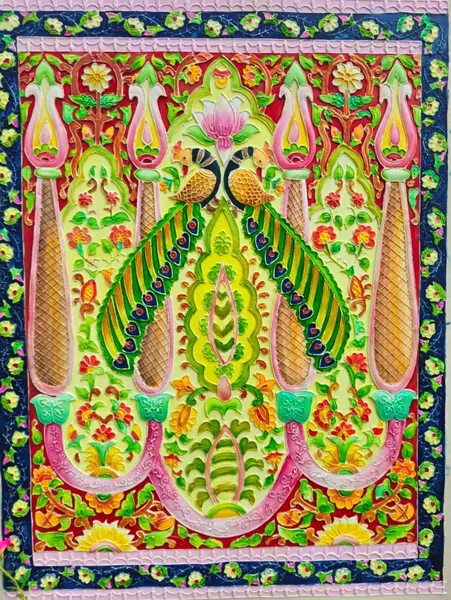 Emerald Peacock Symphony: A Tapestry of Sacred Grace