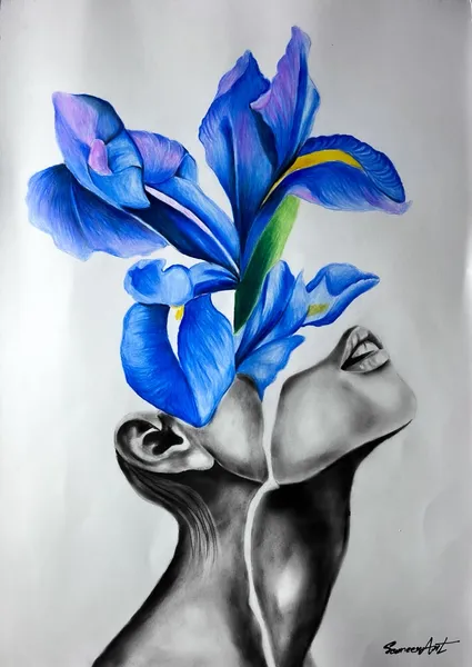 Iris Reverie: A Soul in Bloom