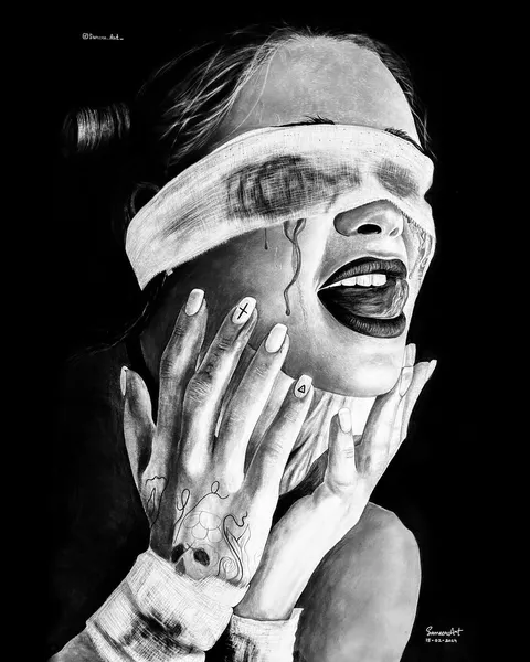 Blindfolded Joy: A Dance of Freedom