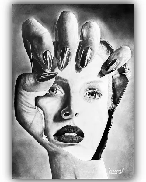 Fragmented Faces: Surreal Portrait Study