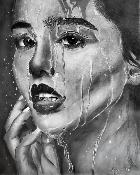 Tears of Vulnerability - Emotional Portrait Study