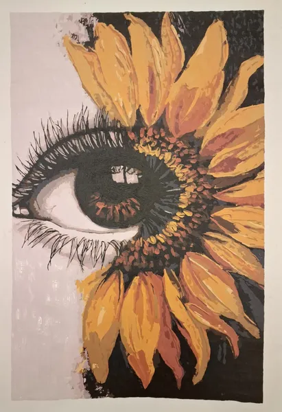 Sunflower's Gaze: Eye of Nature