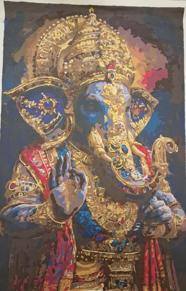 Golden Ganesha: Divine Majesty in Royal Splendor