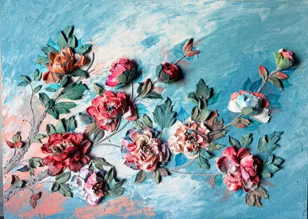 Blooming Reverie – Mixed Media Floral Sculpture