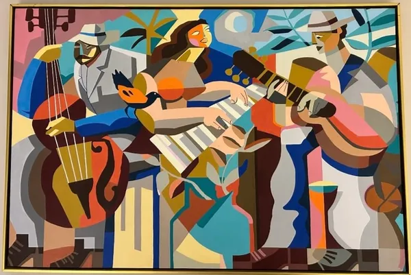 Jazz Ensemble – Acrylic Painting on Canvas