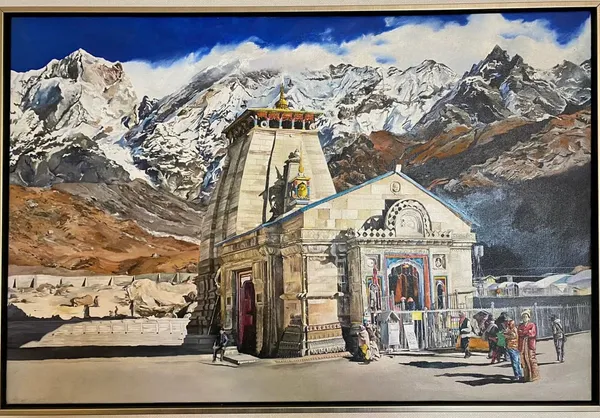 Alpine Temple – Oil Painting on Canvas